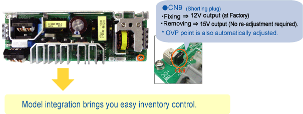 Selectable 12/15V output