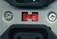 Photo 2.8 Selection switch of 115V/230V